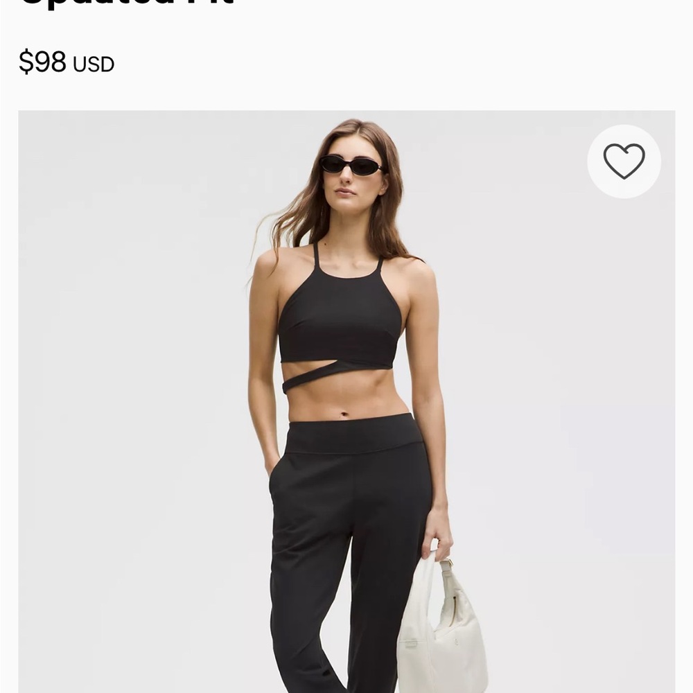 Lululemon Athletica Black Track Pants with Jogger Style